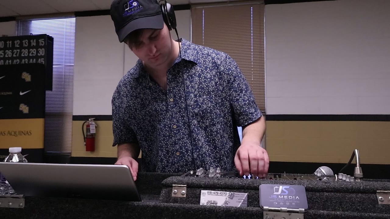 Jake Sell of JS Media at his DJ rig