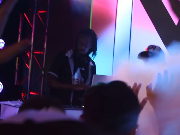 DJ set at a club night